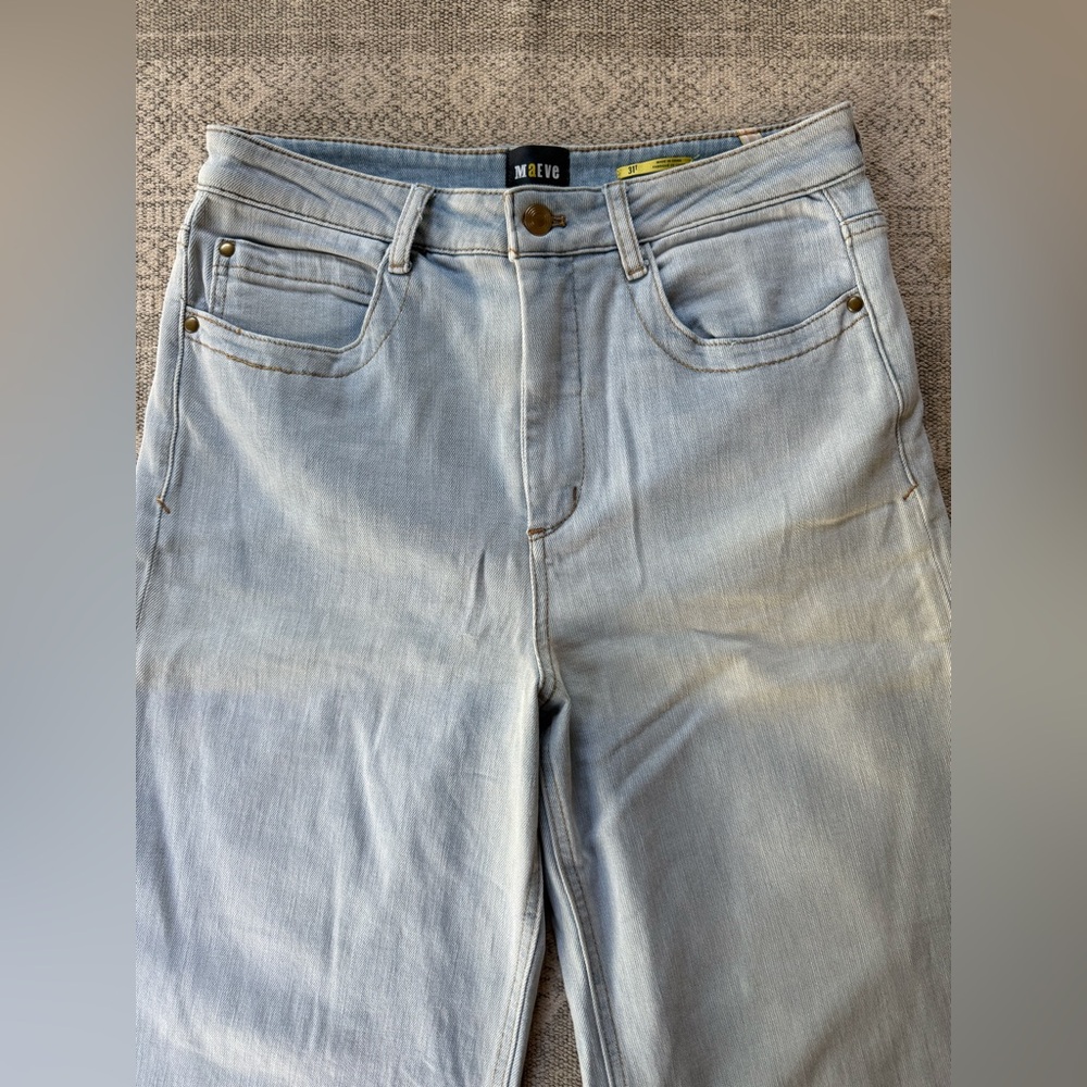 Anthropologie Maeve Jada high-rise wide-leg jean size 30-31 tall